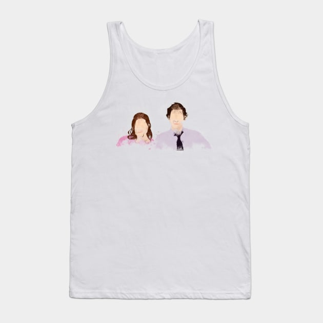 the office jim and pam minimal Tank Top by truefriend